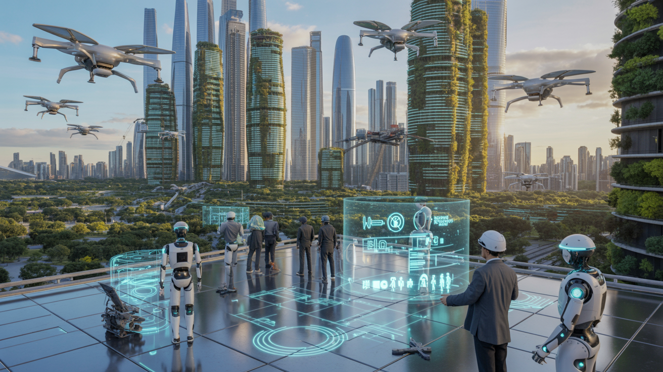 Illustration of AI user experience evolving from chatbots to high-agency agents